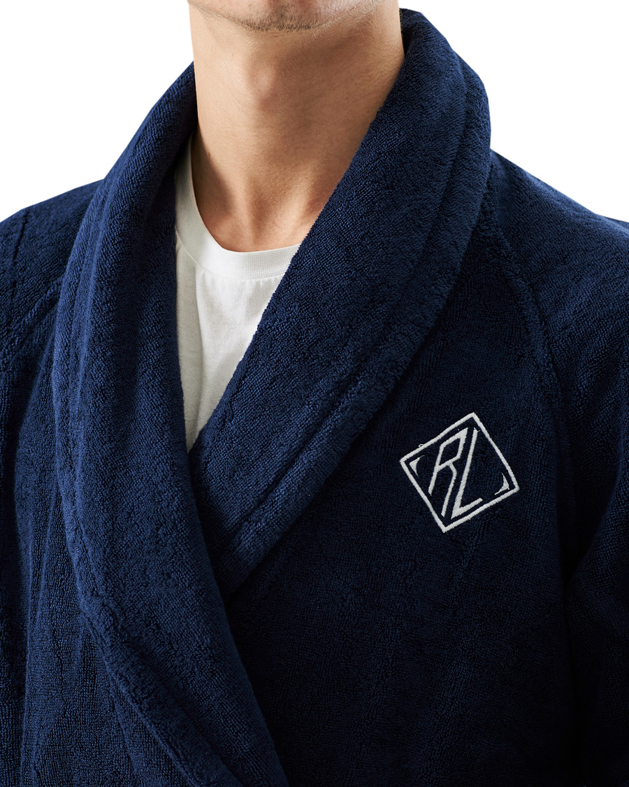 Herre | Pyjamaser og badekåper | Ralph Lauren Home | Langdon Shawl Collar Bathrobe Midnight