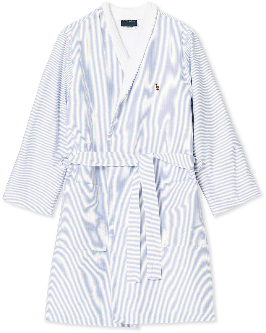 Herre | Pyjamaser og badekåper | Ralph Lauren Home | Oxford Men Kimono Bathrobe Blue