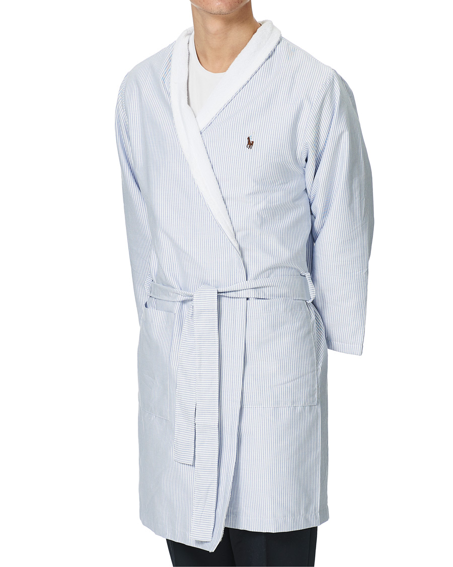 Herre | Pyjamaser og badekåper | Ralph Lauren Home | Oxford Men Kimono Bathrobe Blue