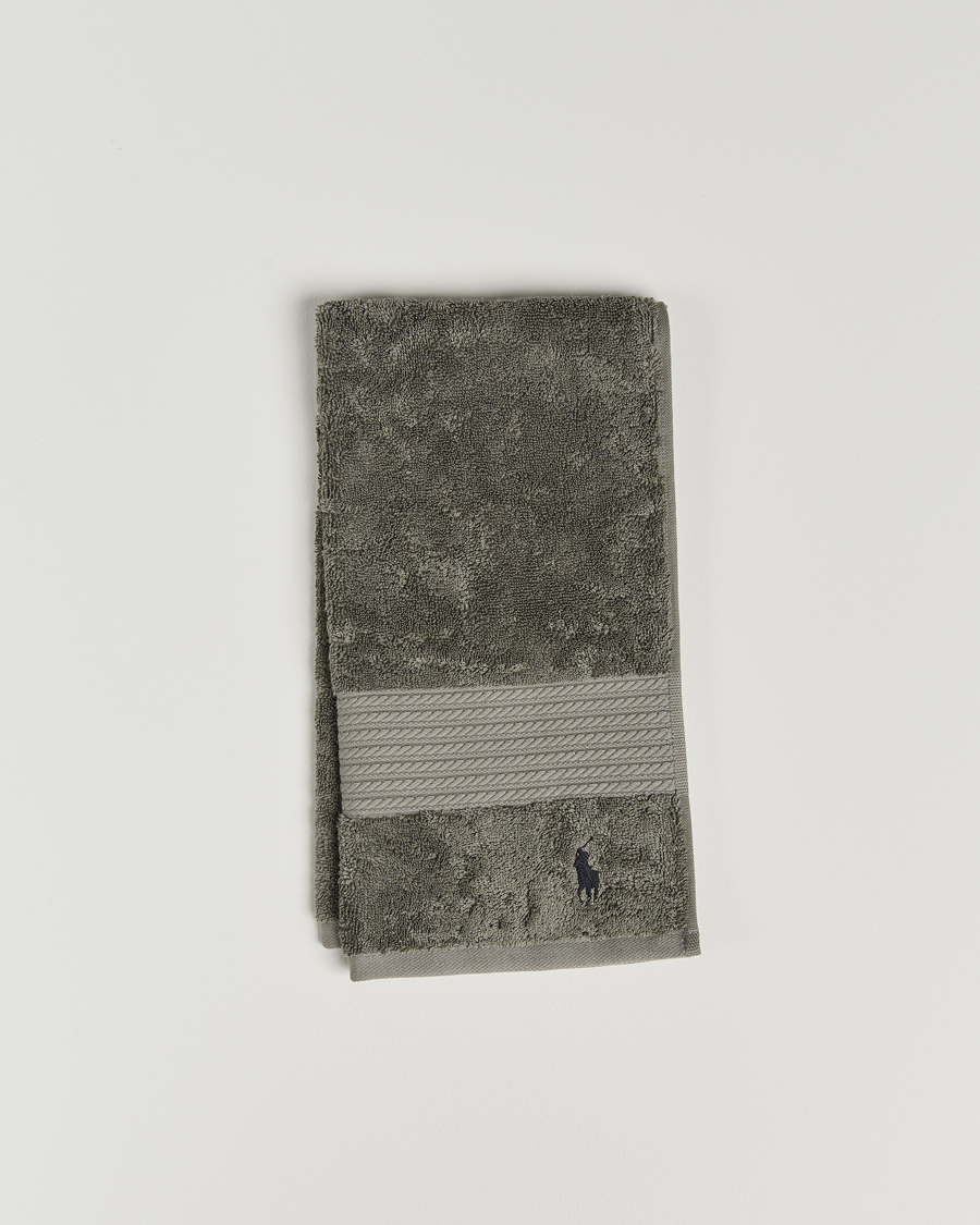 Herre | Ralph Lauren Home Polo Player Guest Towel 40x75 Pebble | Ralph Lauren Home | Polo Player Guest Towel 40x75 Pebble