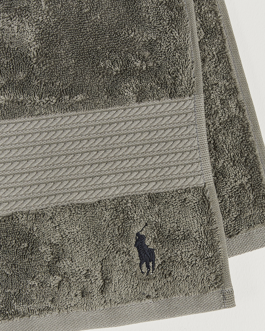 Herre | Ralph Lauren Home Polo Player Guest Towel 40x75 Pebble | Ralph Lauren Home | Polo Player Guest Towel 40x75 Pebble