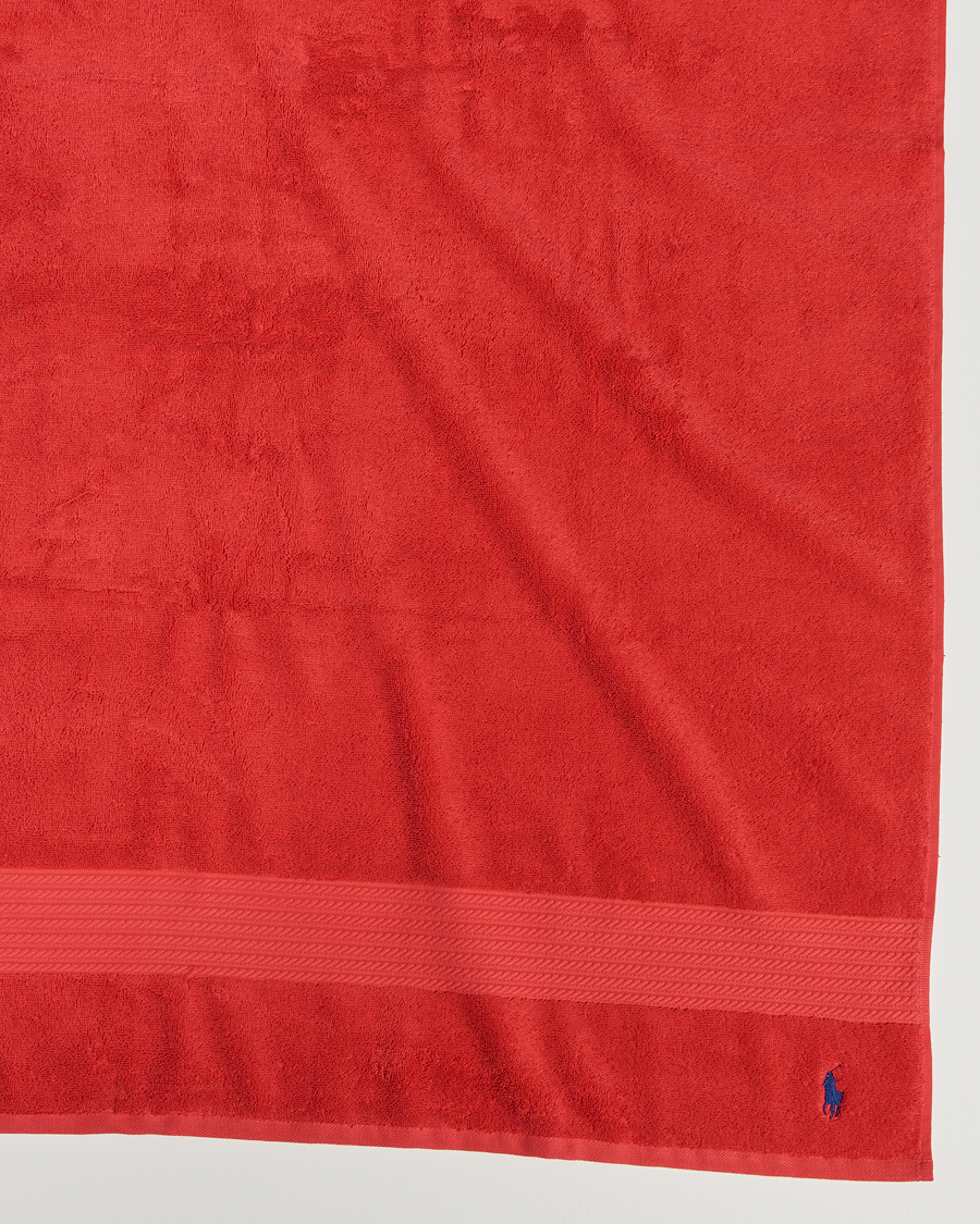 Herre | Ralph Lauren Home Polo Player Shower Towel 75x140 Red Rose | Ralph Lauren Home | Polo Player Shower Towel 75x140 Red Rose