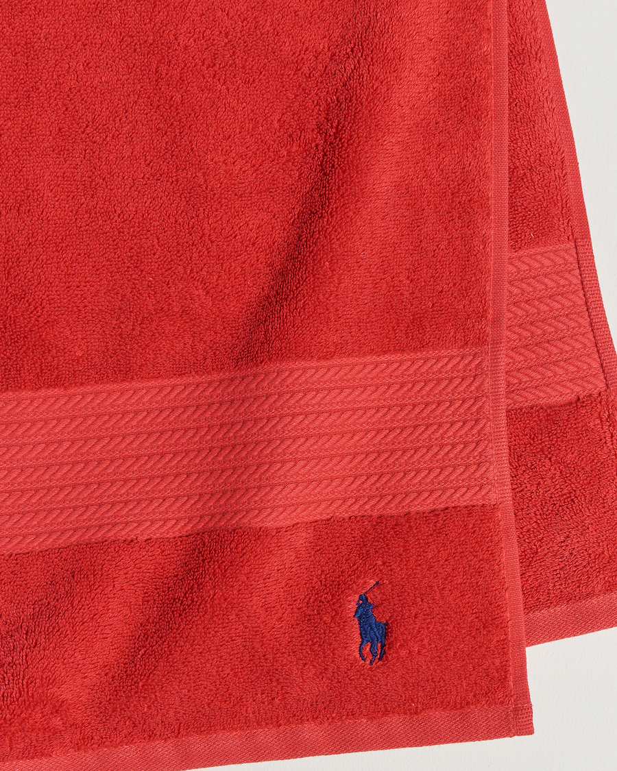 Herre | Ralph Lauren Home Polo Player Shower Towel 75x140 Red Rose | Ralph Lauren Home | Polo Player Shower Towel 75x140 Red Rose