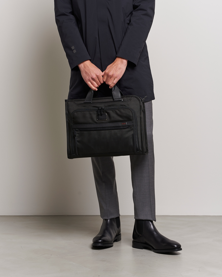 Men | TUMI | TUMI | Alpha 3 Slim Deluxe Portfolio Black