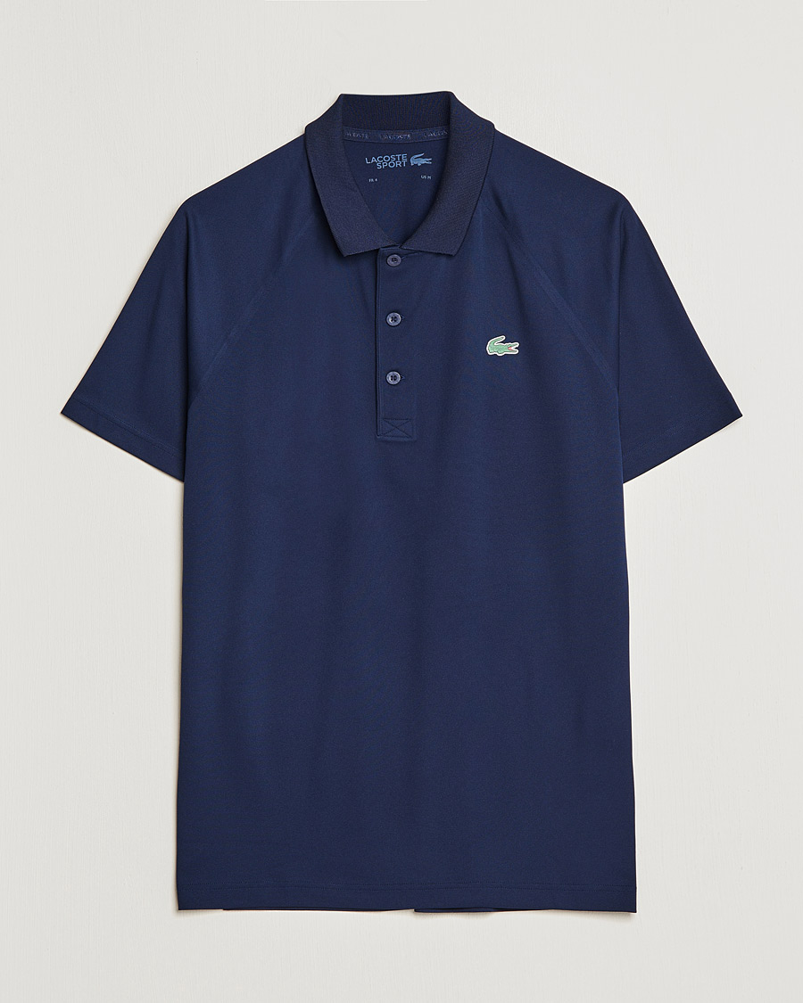 Herre | Pikéer | Lacoste Sport | Performance Ribbed Collar Polo Navy