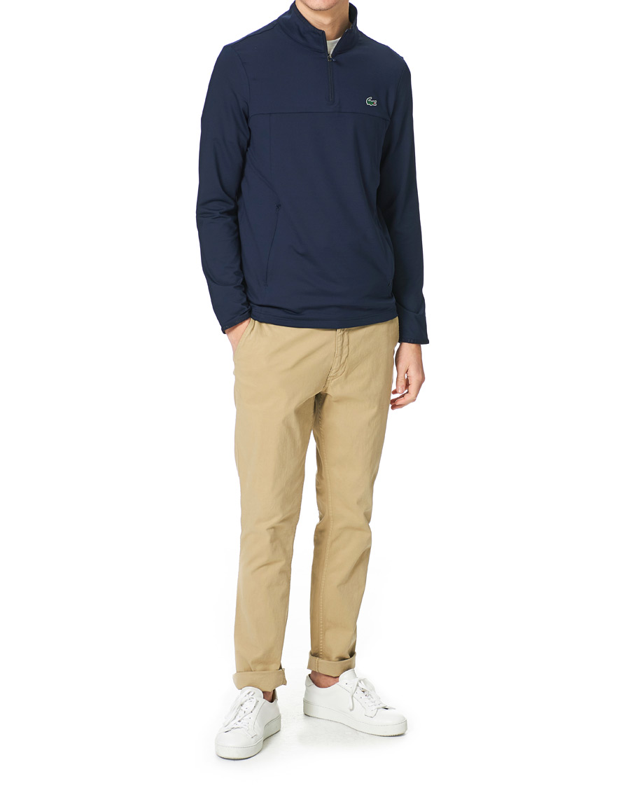 Herre | Gensere | Lacoste Sport | Performance Midlayer Half Zip Navy Blue