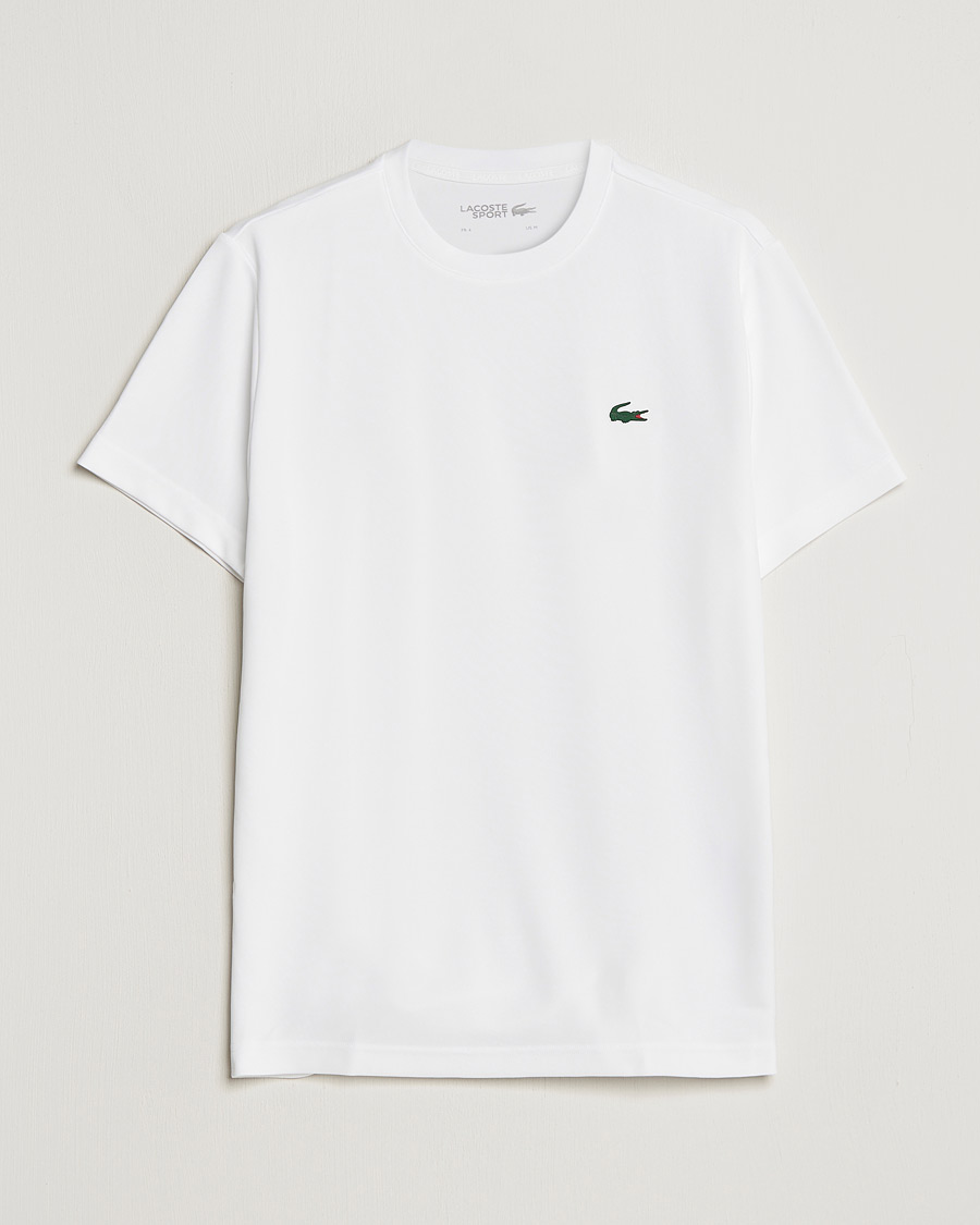 Herre | T-Shirts | Lacoste Sport | Performance Crew Neck T-Shirt White