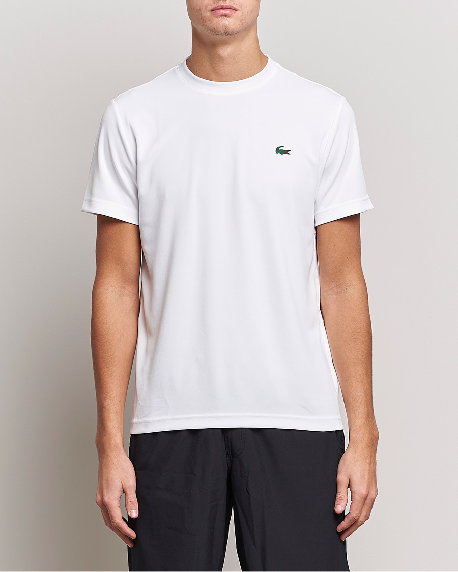 Herre | T-Shirts | Lacoste Sport | Performance Crew Neck T-Shirt White