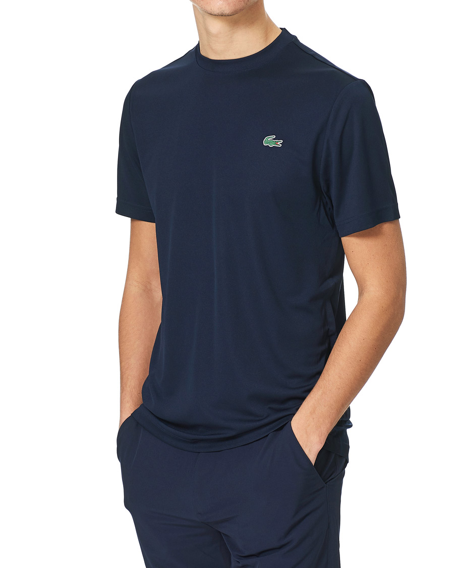 Herre | T-Shirts | Lacoste Sport | Performance Crew Neck T-Shirt Navy Blue