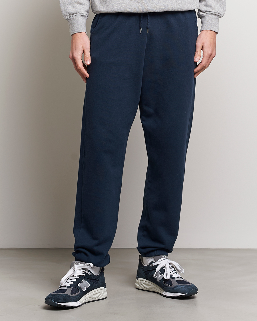 Herre | Joggebukser | Colorful Standard | Classic Organic Sweatpants Navy Blue