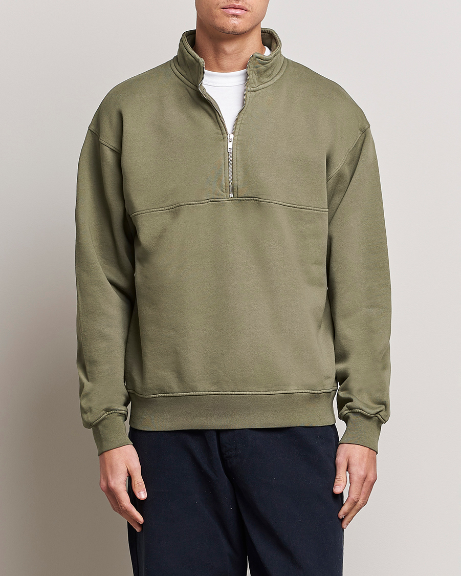 Herre | Contemporary Creators | Colorful Standard | Classic Organic Half-Zip Dusty Olive