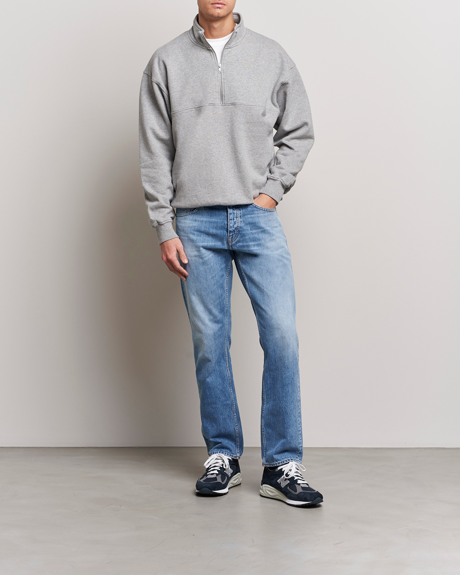 Herre | Gensere | Colorful Standard | Classic Organic Half-Zip Heather Grey