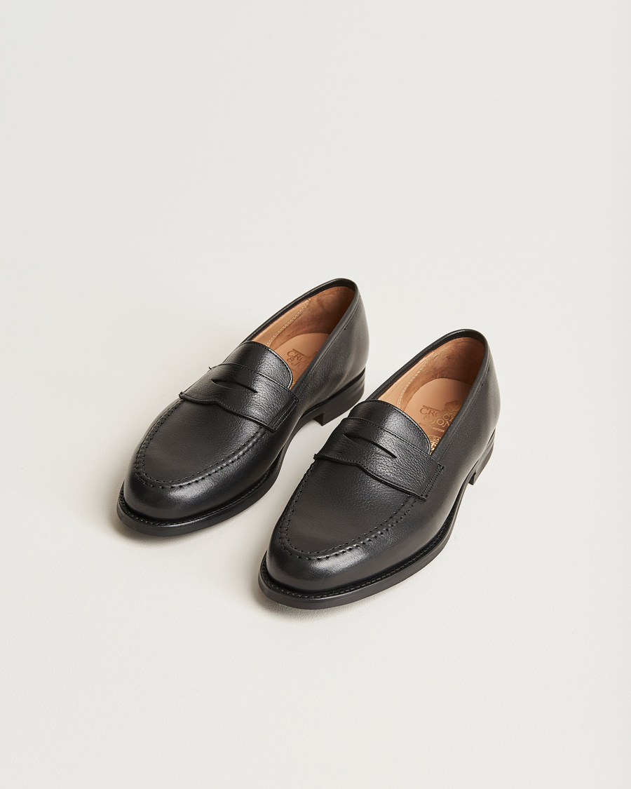 Herre | Crockett & Jones x Tärnsjö Garveri Boston Milled Grain City Sole Black Calf | Crockett & Jones x Tärnsjö Garveri | Boston Milled Grain City Sole Black Calf