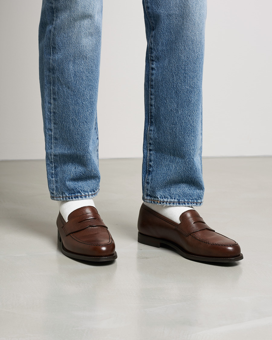 Herre | Crockett & Jones x Tärnsjö Garveri Boston Milled Grain City Sole Dk Brown Calf | Crockett & Jones x Tärnsjö Garveri | Boston Milled Grain City Sole Dk Brown Calf
