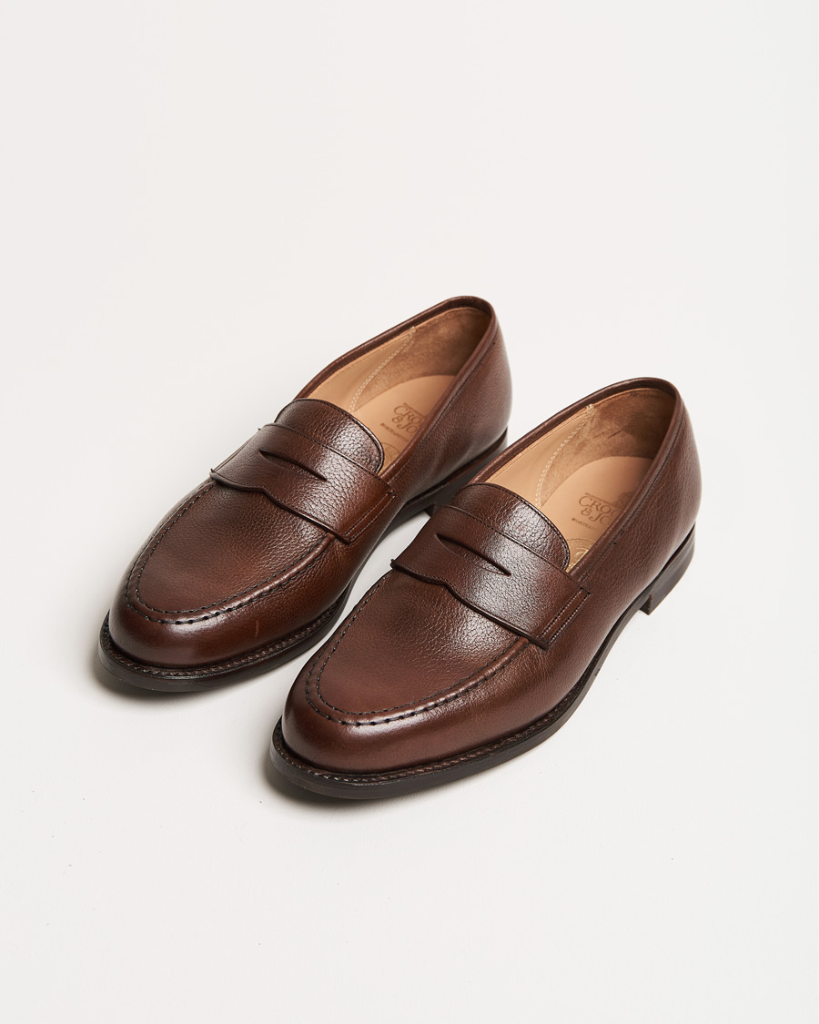 Herre | Crockett & Jones x Tärnsjö Garveri Boston Milled Grain City Sole Dk Brown Calf | Crockett & Jones x Tärnsjö Garveri | Boston Milled Grain City Sole Dk Brown Calf