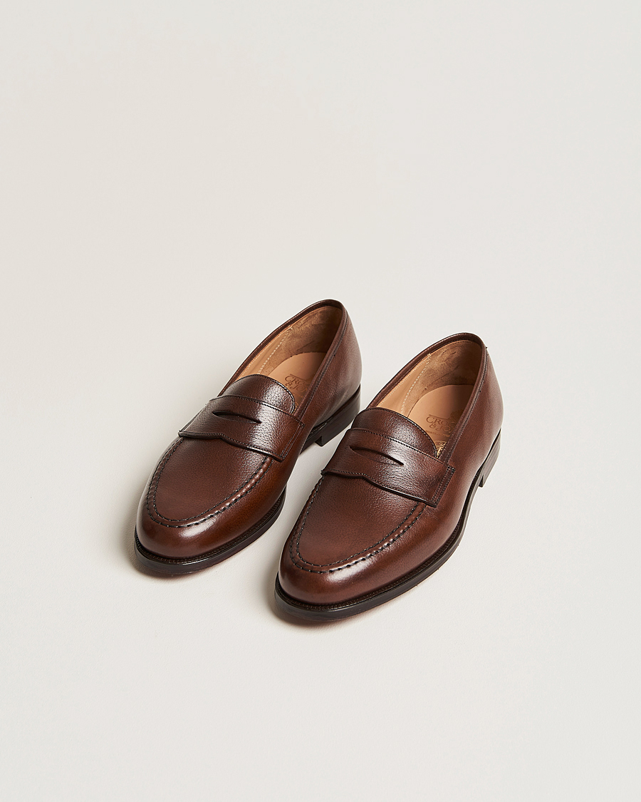 Herre |  | Crockett & Jones x Tärnsjö Garveri | Boston Milled Grain Leather Sole Dk Brown Calf