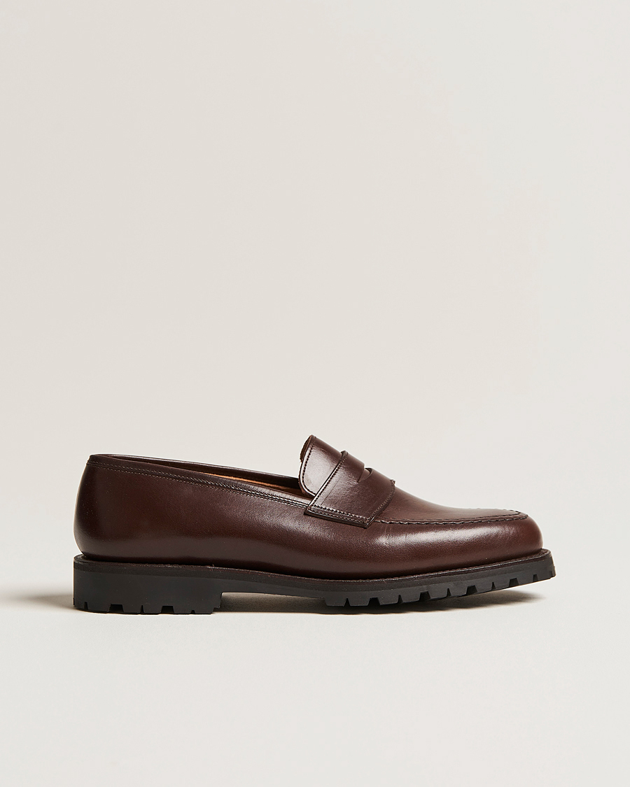 Herre | Crockett & Jones x Tärnsjö Garveri Boston Vibram Cleated Sole Dk Brown Calf | Crockett & Jones x Tärnsjö Garveri | Boston Vibram Cleated Sole Dk Brown Calf