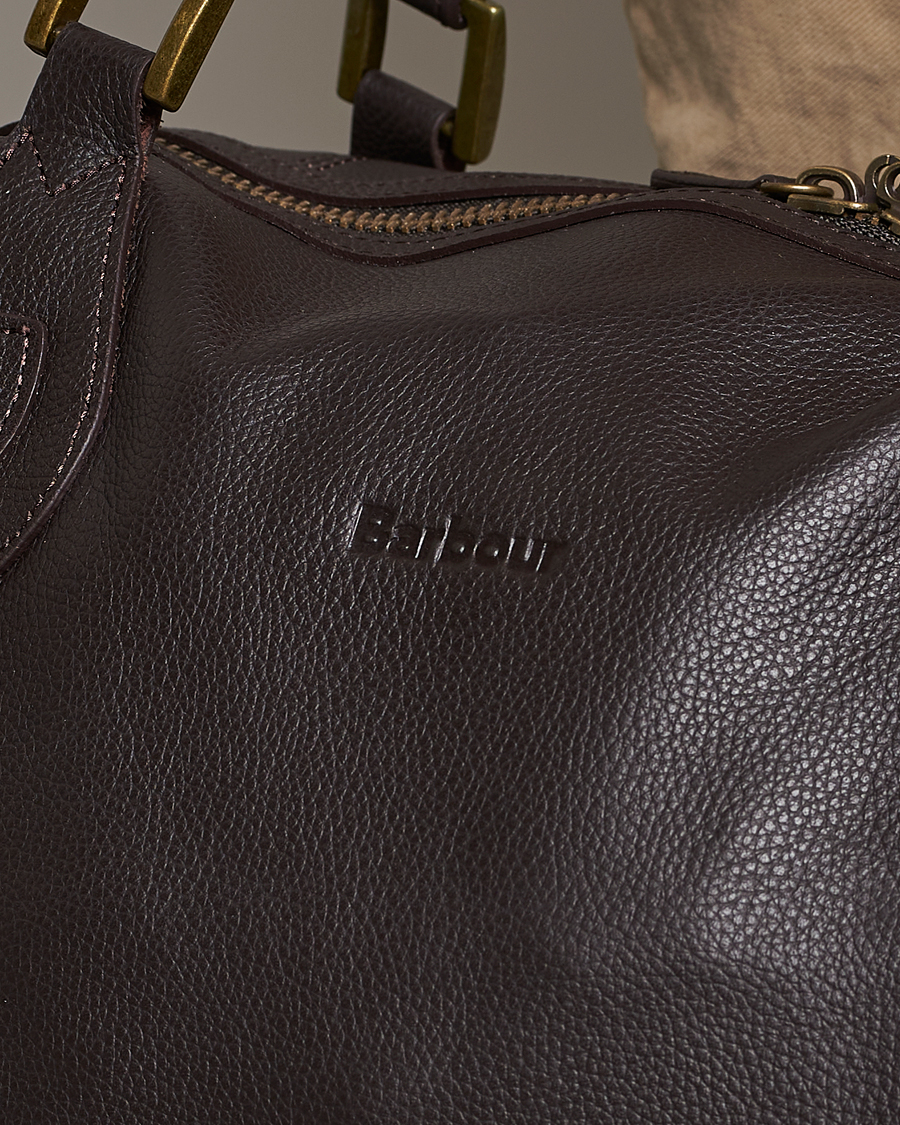 Herre | Vesker | Barbour Lifestyle | Leather Medium Travel Explorer Dark Brown