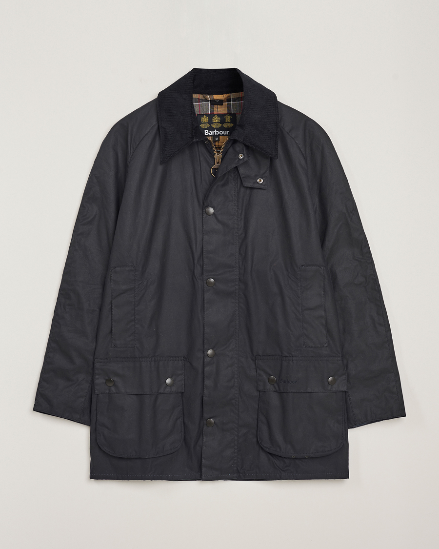 Herre | Jakker | Barbour Lifestyle | Beausby Waxed Jacket Navy