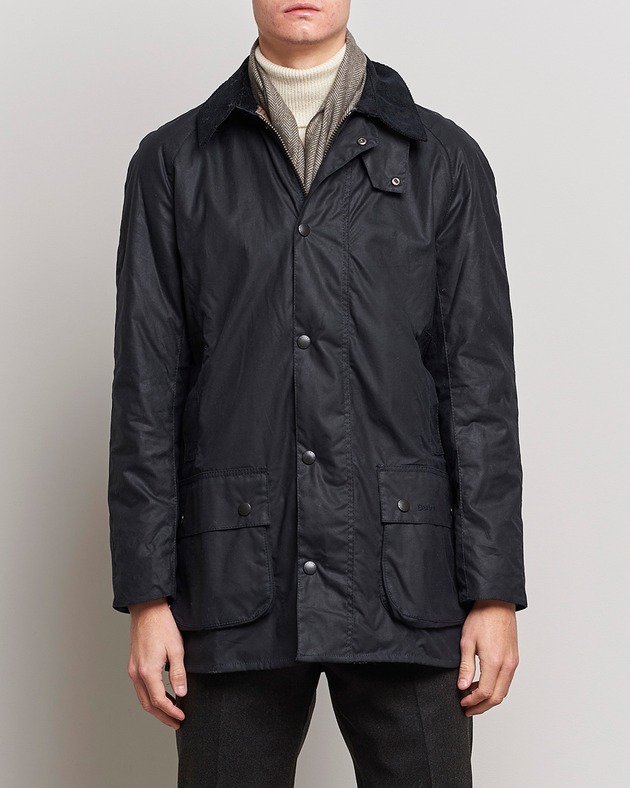 Herre | Høstjakker | Barbour Lifestyle | Beausby Waxed Jacket Navy