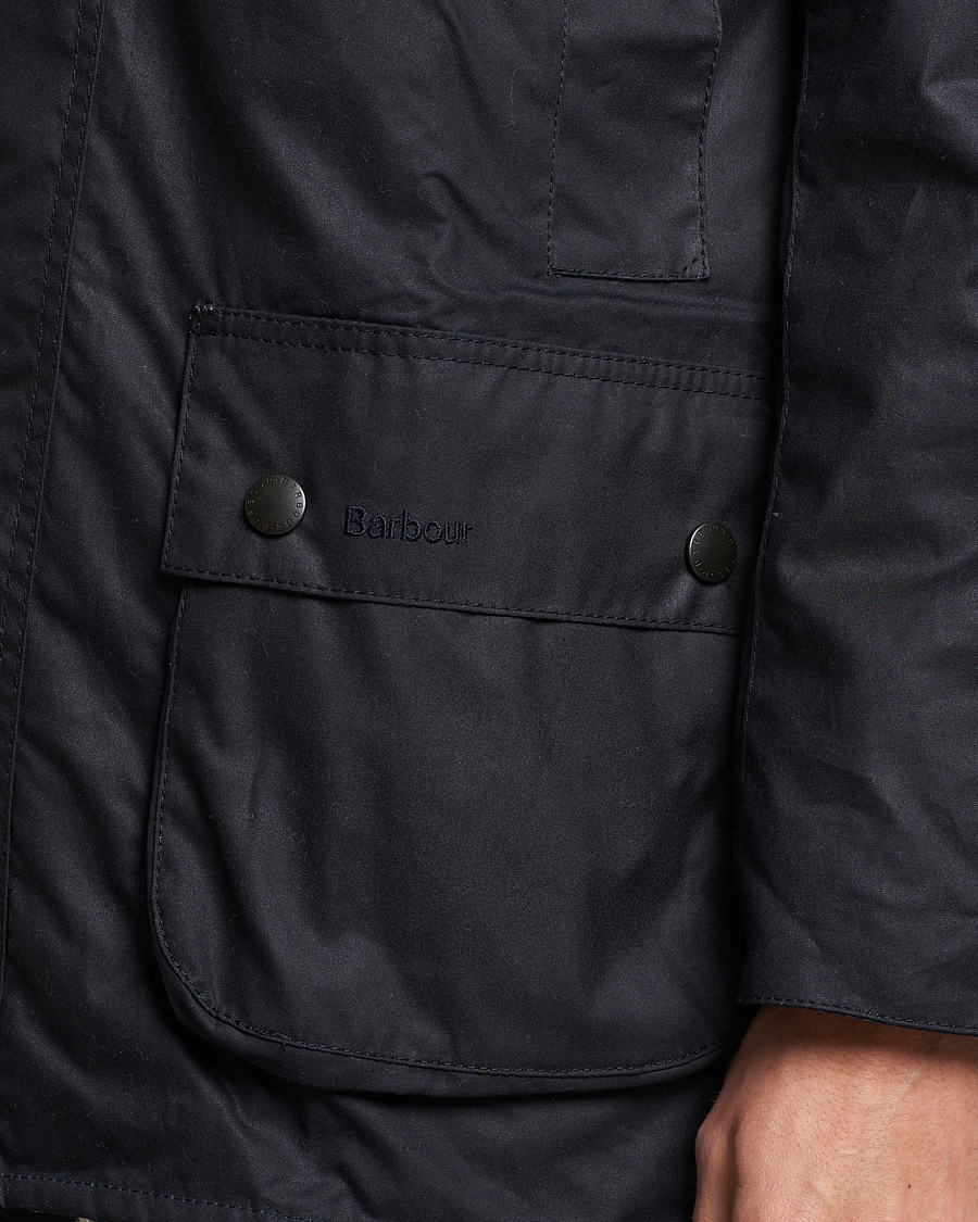 Herre | Jakker | Barbour Lifestyle | Beausby Waxed Jacket Navy