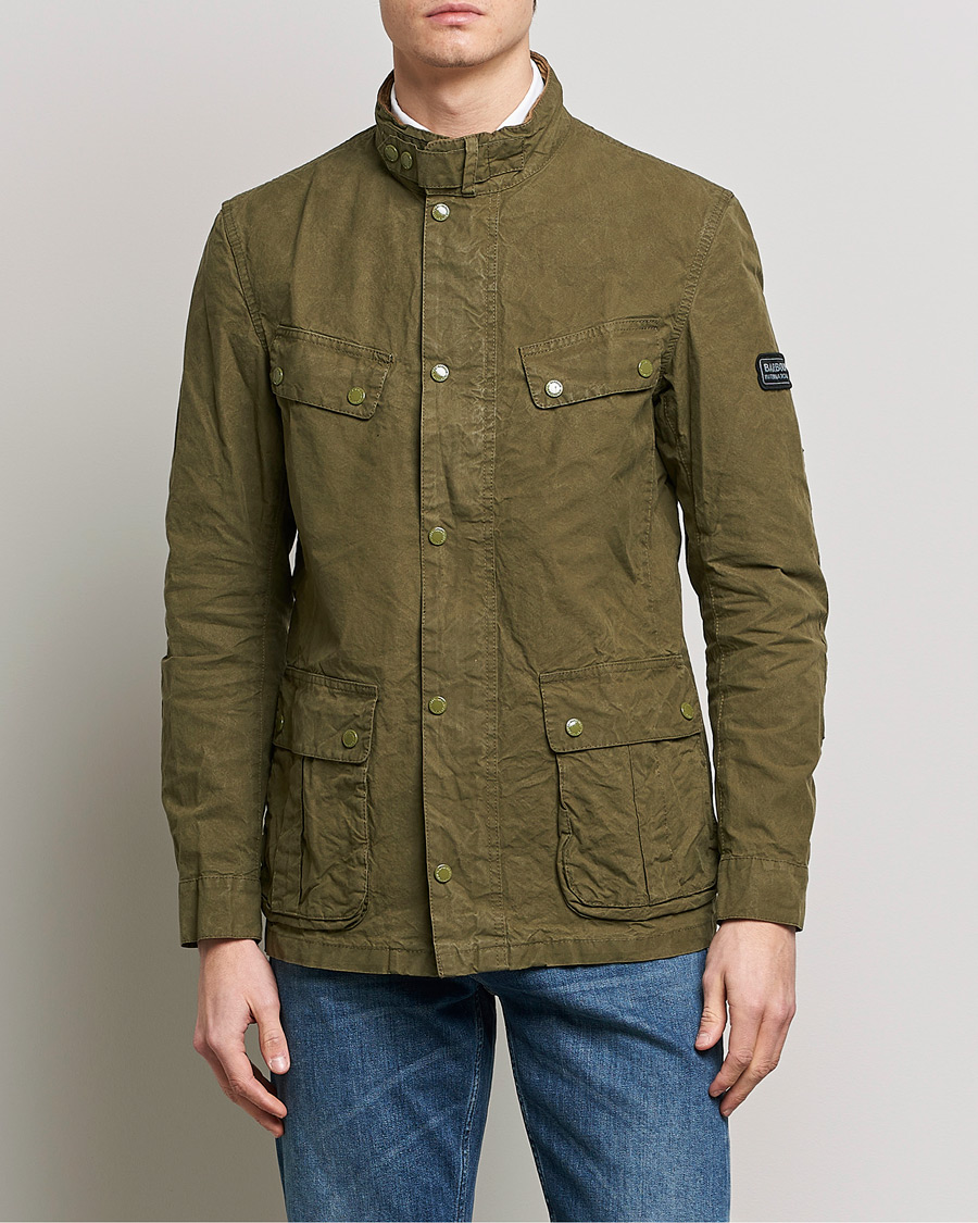 Herre | Fieldjakker | Barbour International | Summer Wash Duke Jacket Dusky Green