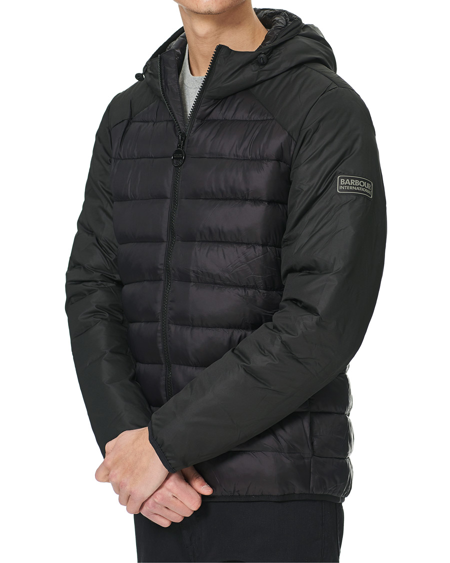 Herre | Jakker | Barbour International | Dulwich Hooded Quilted Jacket Black