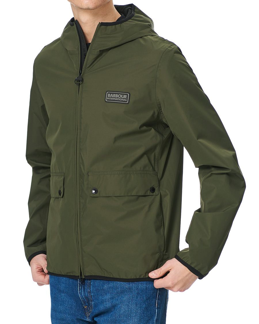 Herre | Jakker | Barbour International | Kenetic Muzzo Waterproof Jacket Olive