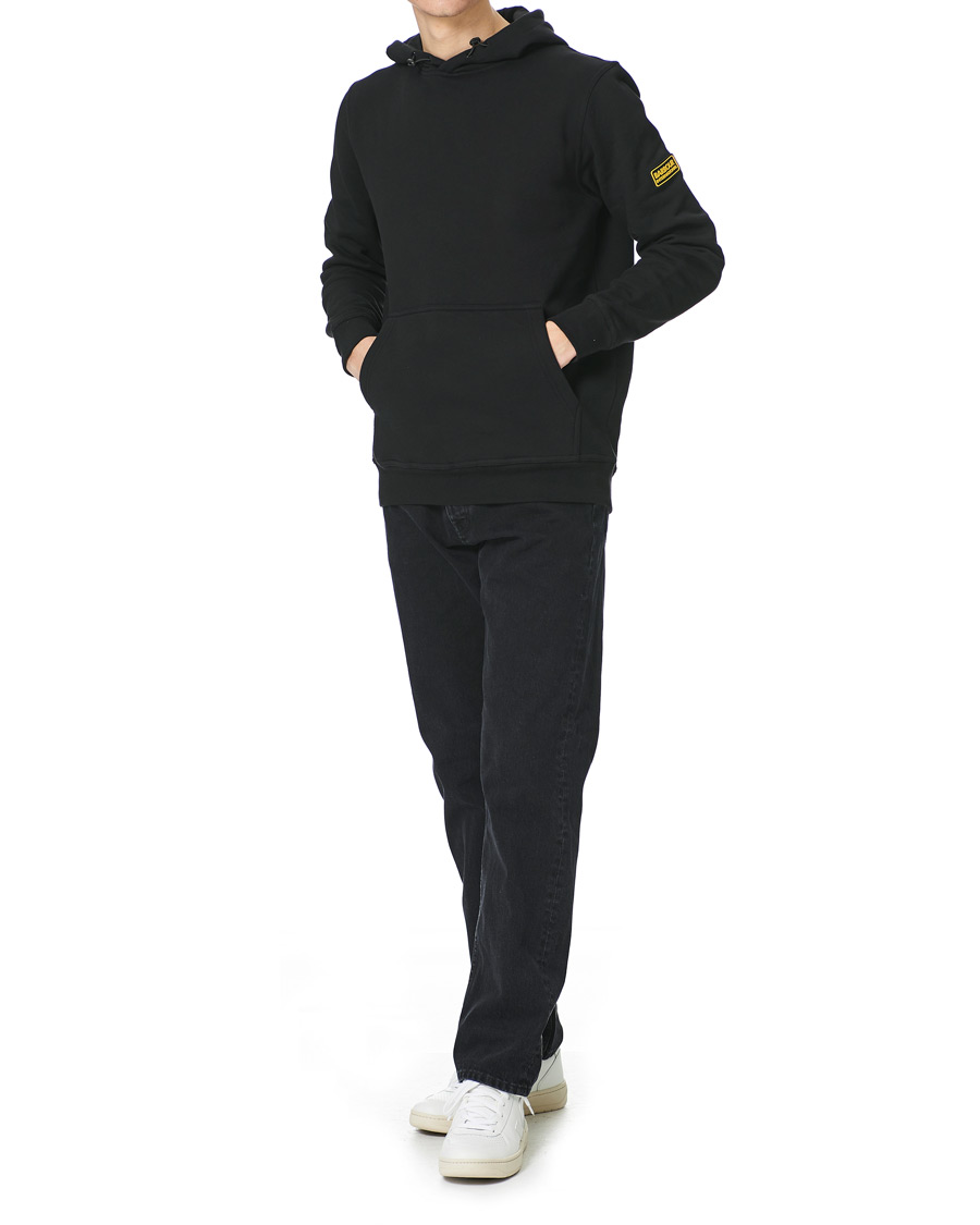 Herre | Gensere | Barbour International | Badge Hoodie Black