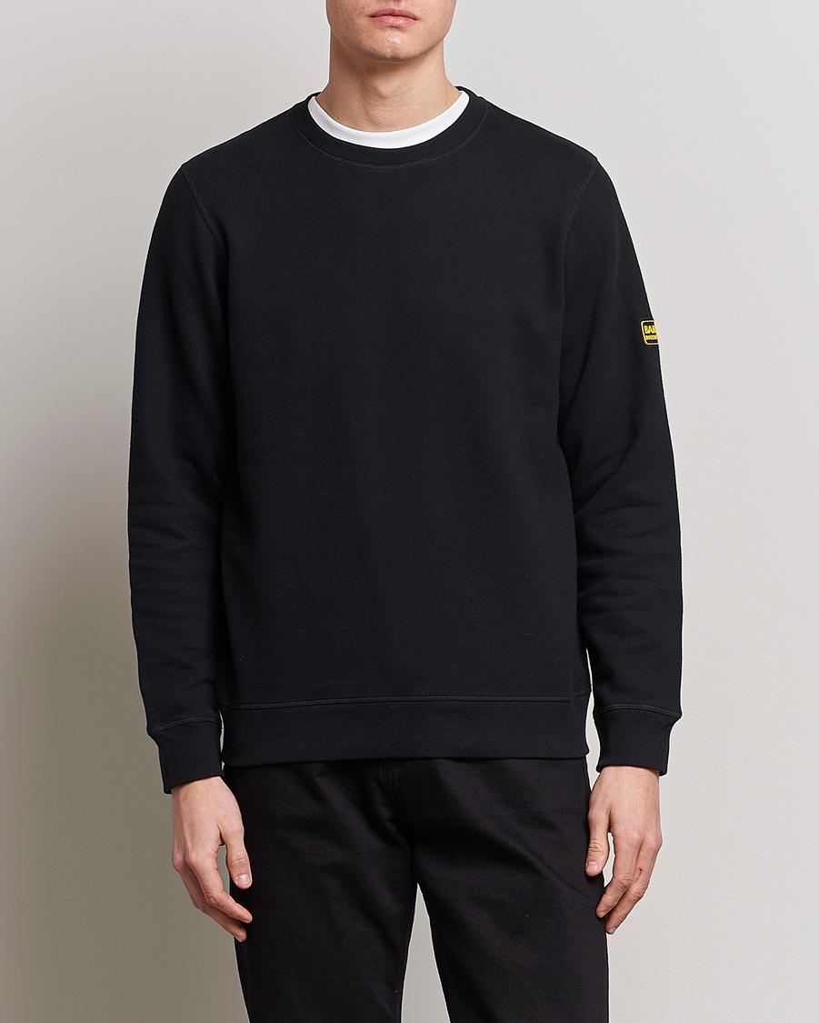 Herre | | Barbour International | Badge Crew Neck Sweatshirt Black