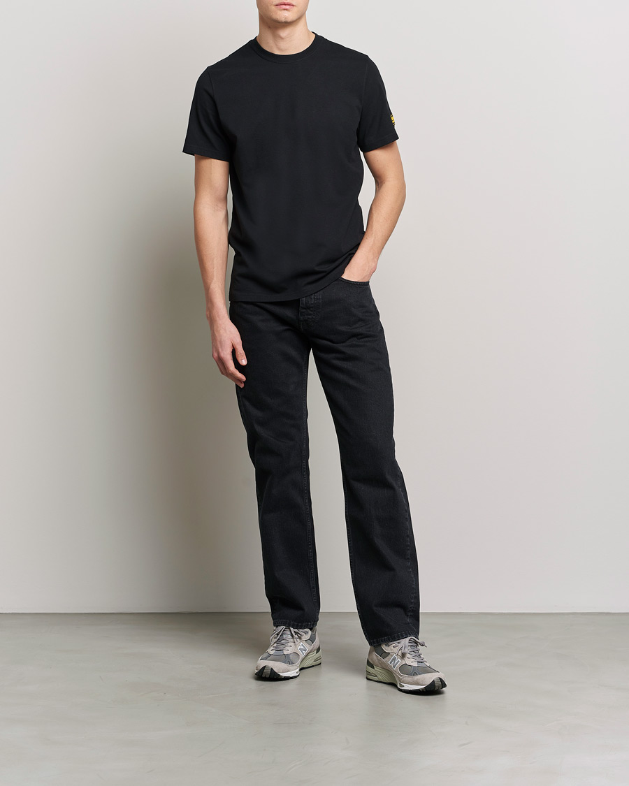 Herre | T-Shirts | Barbour International | Devise Crew Neck T-Shirt Black