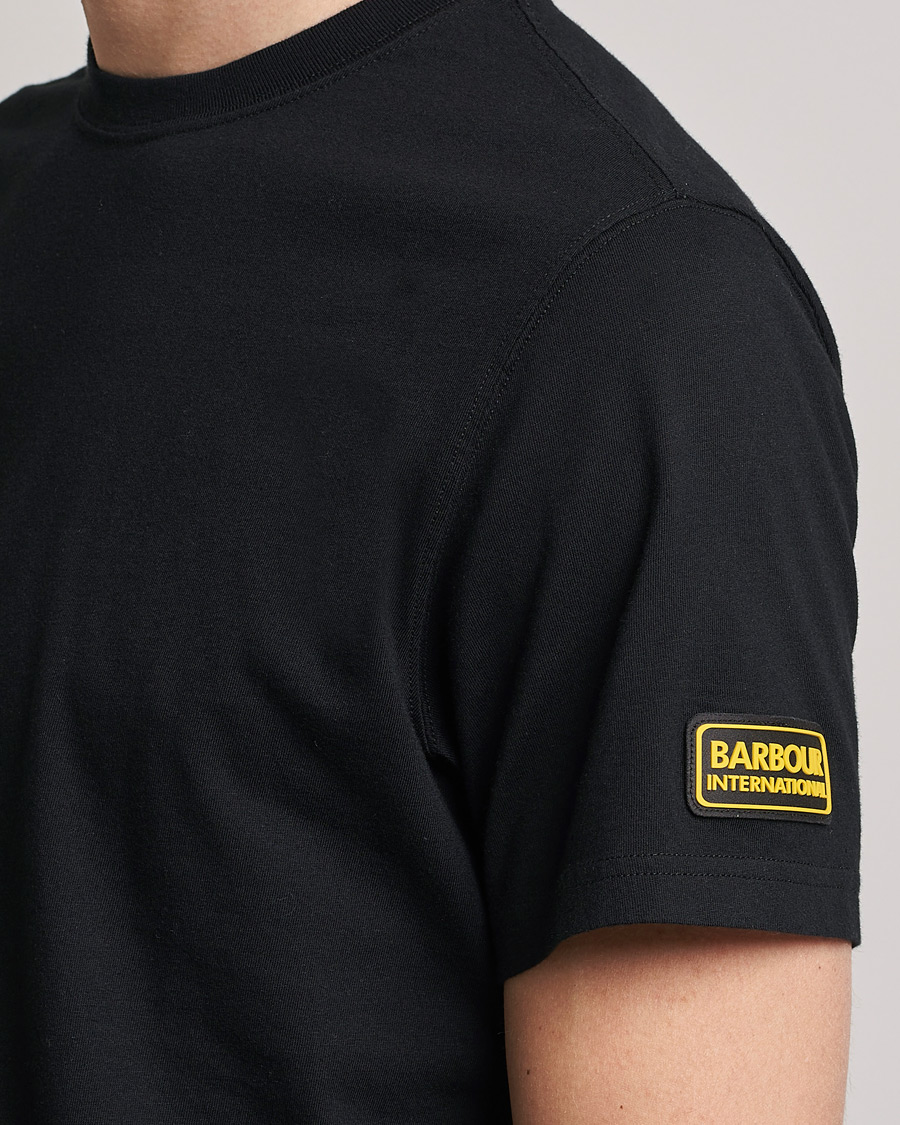 Herre | T-Shirts | Barbour International | Devise Crew Neck T-Shirt Black