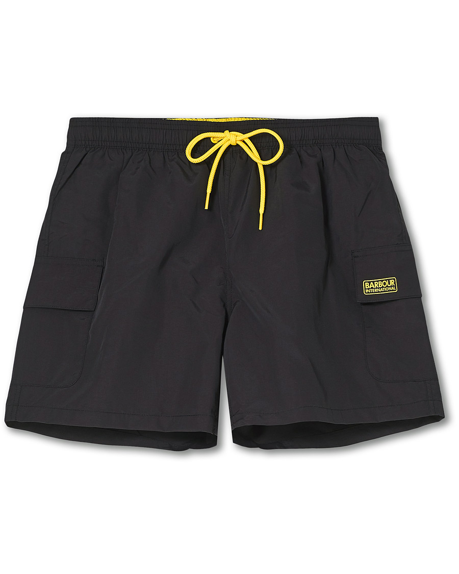 Herre | Badeshorts | Barbour International | Cargo Swimshorts Black