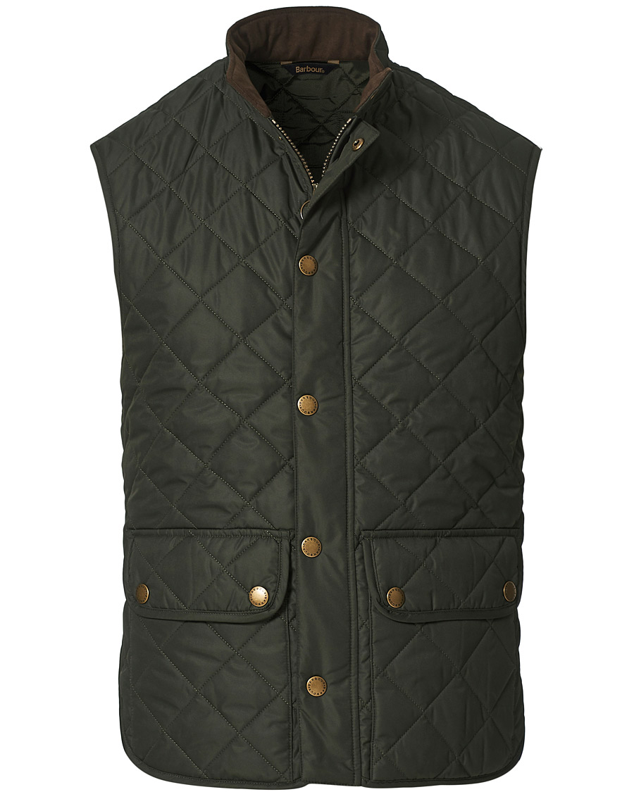 Herre | Vester | Barbour Lifestyle | Lowerdale Quilted Gilet Navy L Sage Green