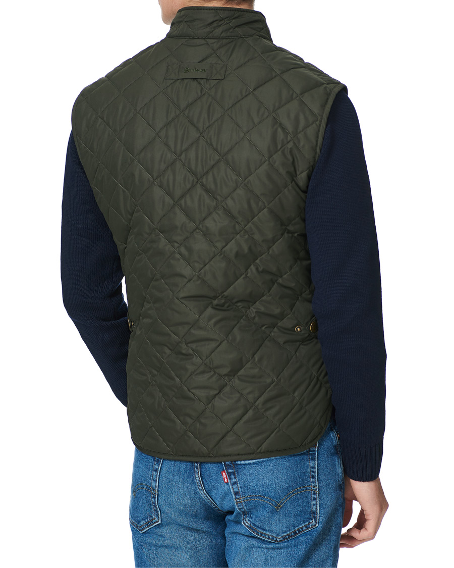 Herre | Vester | Barbour Lifestyle | Lowerdale Quilted Gilet Navy L Sage Green