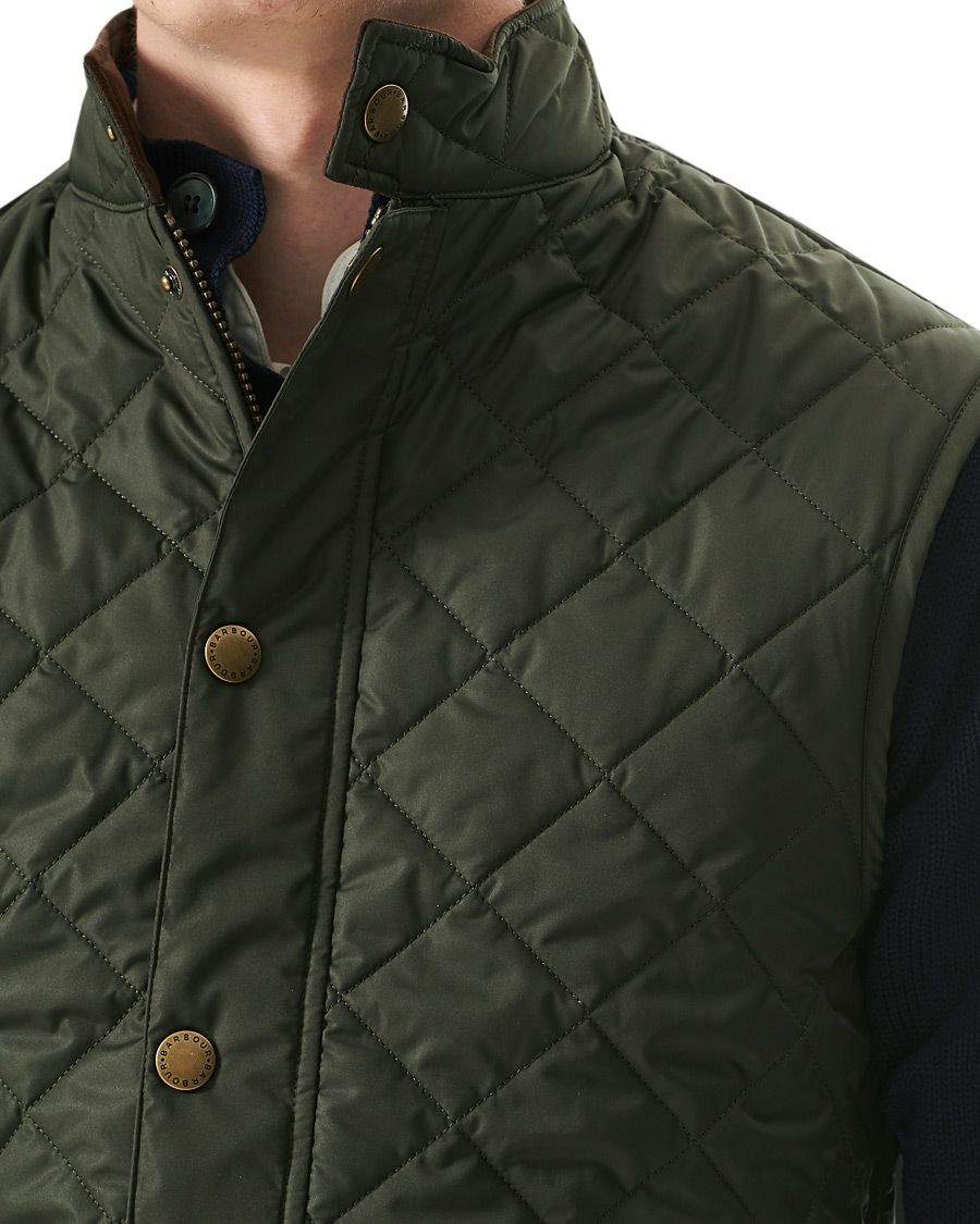 Herre | Vester | Barbour Lifestyle | Lowerdale Quilted Gilet Navy L Sage Green