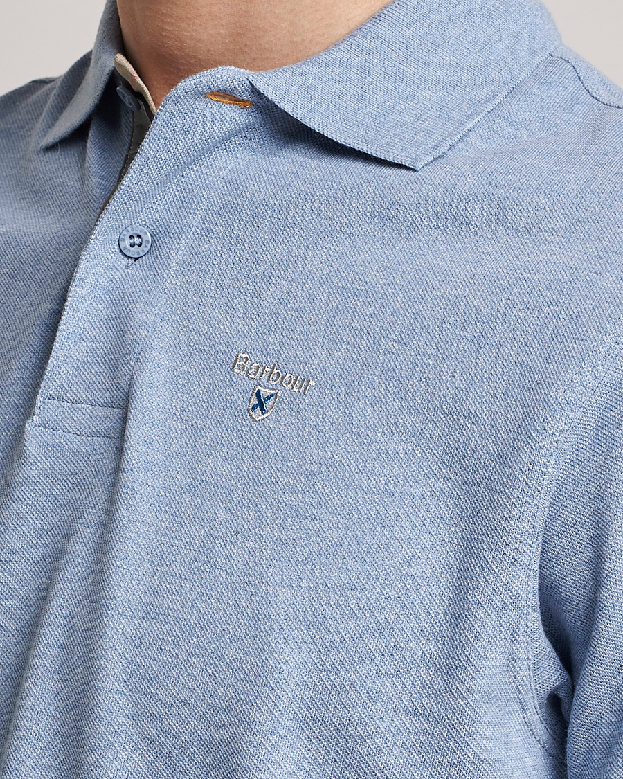 Herre | Pikéer | Barbour Lifestyle | Tartan Pique Polo Sky Marl
