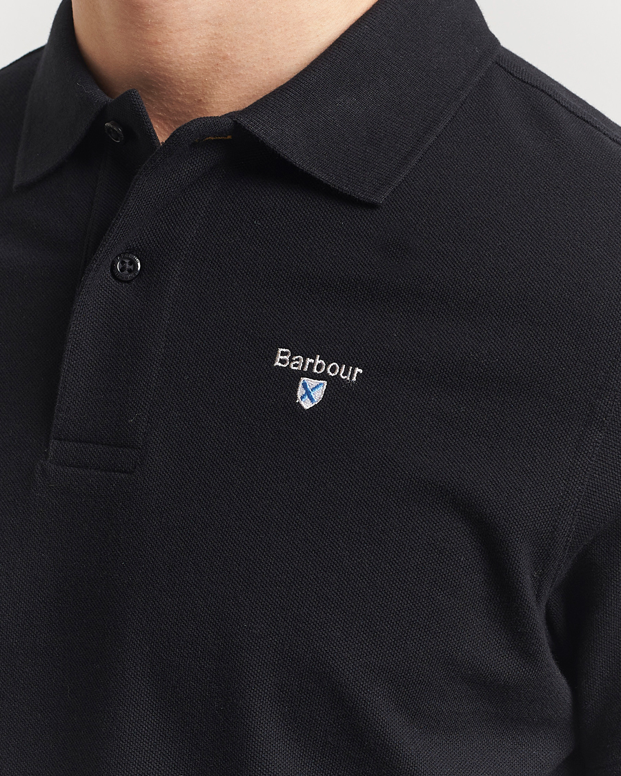 Herre | Pikéer | Barbour Lifestyle | Sports Polo Black