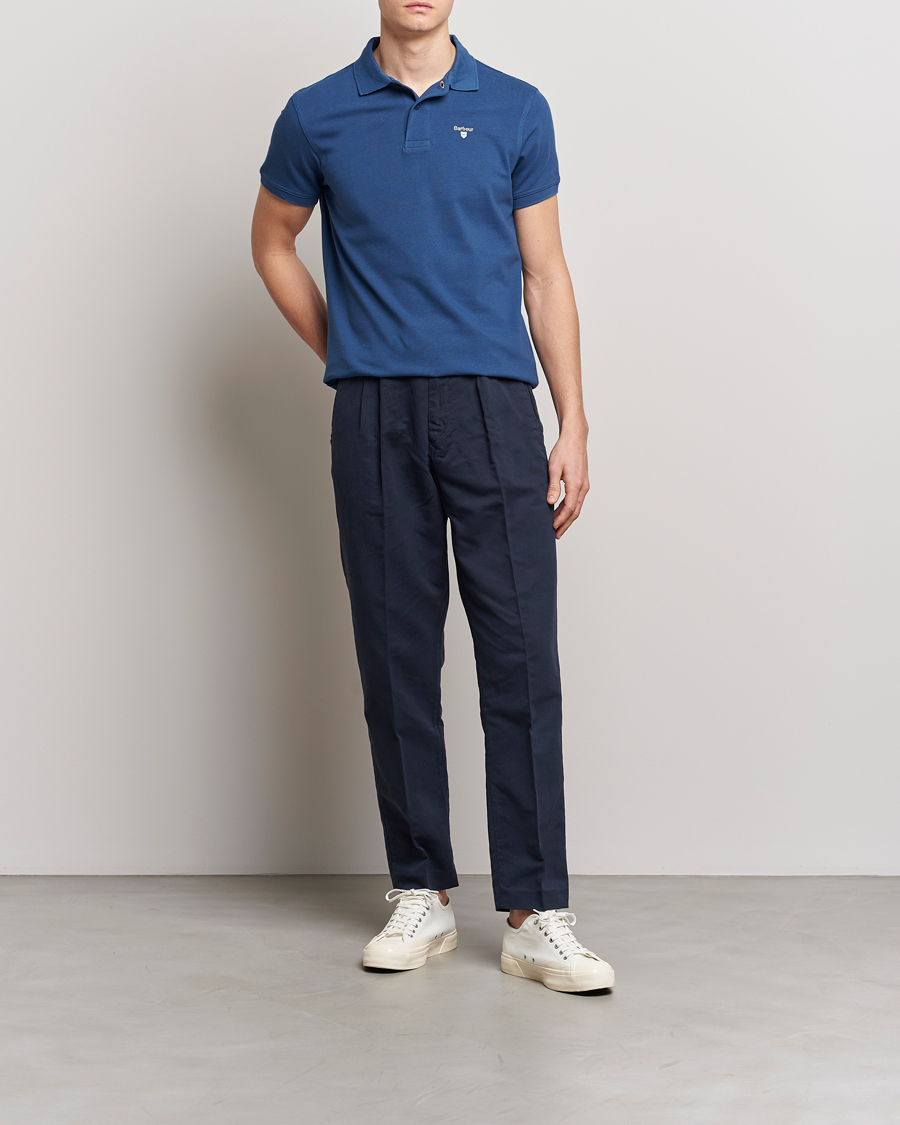 Herre | Pikéer | Barbour Lifestyle | Sports Polo Deep Blue