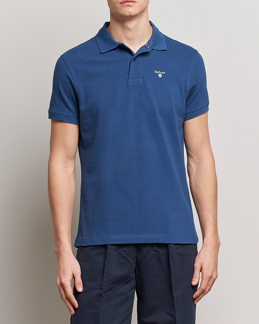 Herre | Pikéer | Barbour Lifestyle | Sports Polo Deep Blue