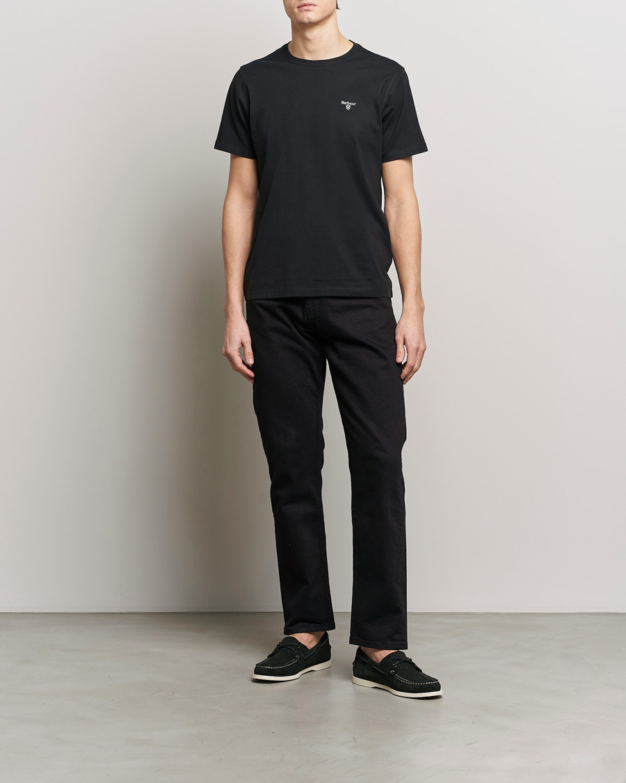 Herre | T-Shirts | Barbour Lifestyle | Essential Sports T-Shirt Black