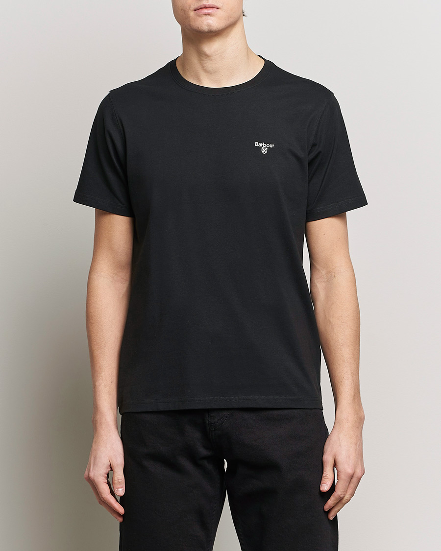 Herre | Kortermede t-shirts | Barbour Lifestyle | Essential Sports T-Shirt Black