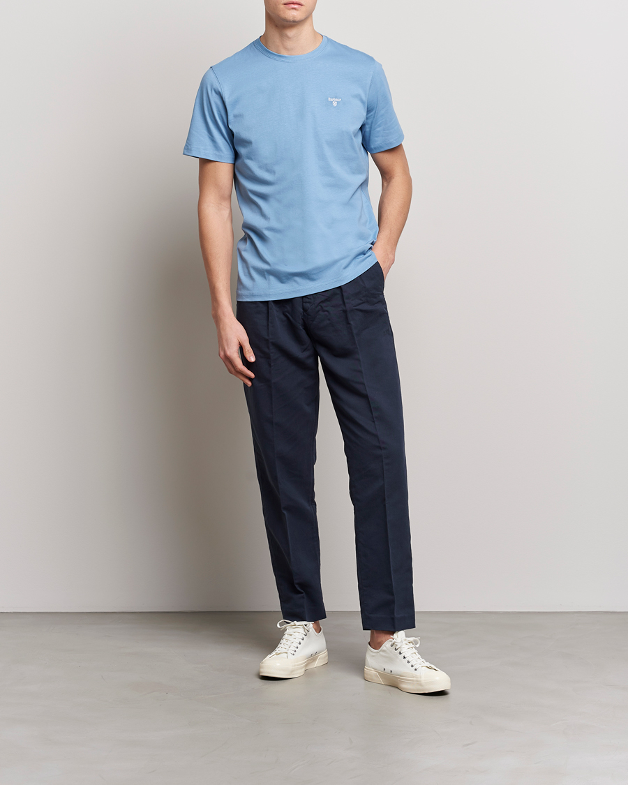 Herre | T-Shirts | Barbour Lifestyle | Sports Crew Neck T-Shirt Blue
