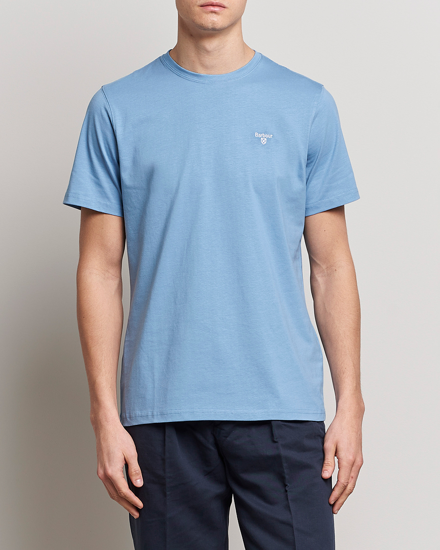 Herre |  | Barbour Lifestyle | Sports Crew Neck T-Shirt Blue
