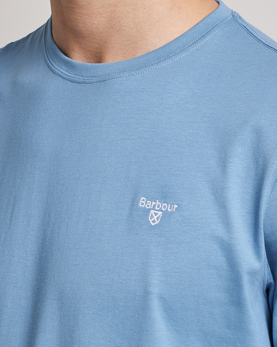 Herre | T-Shirts | Barbour Lifestyle | Sports Crew Neck T-Shirt Blue