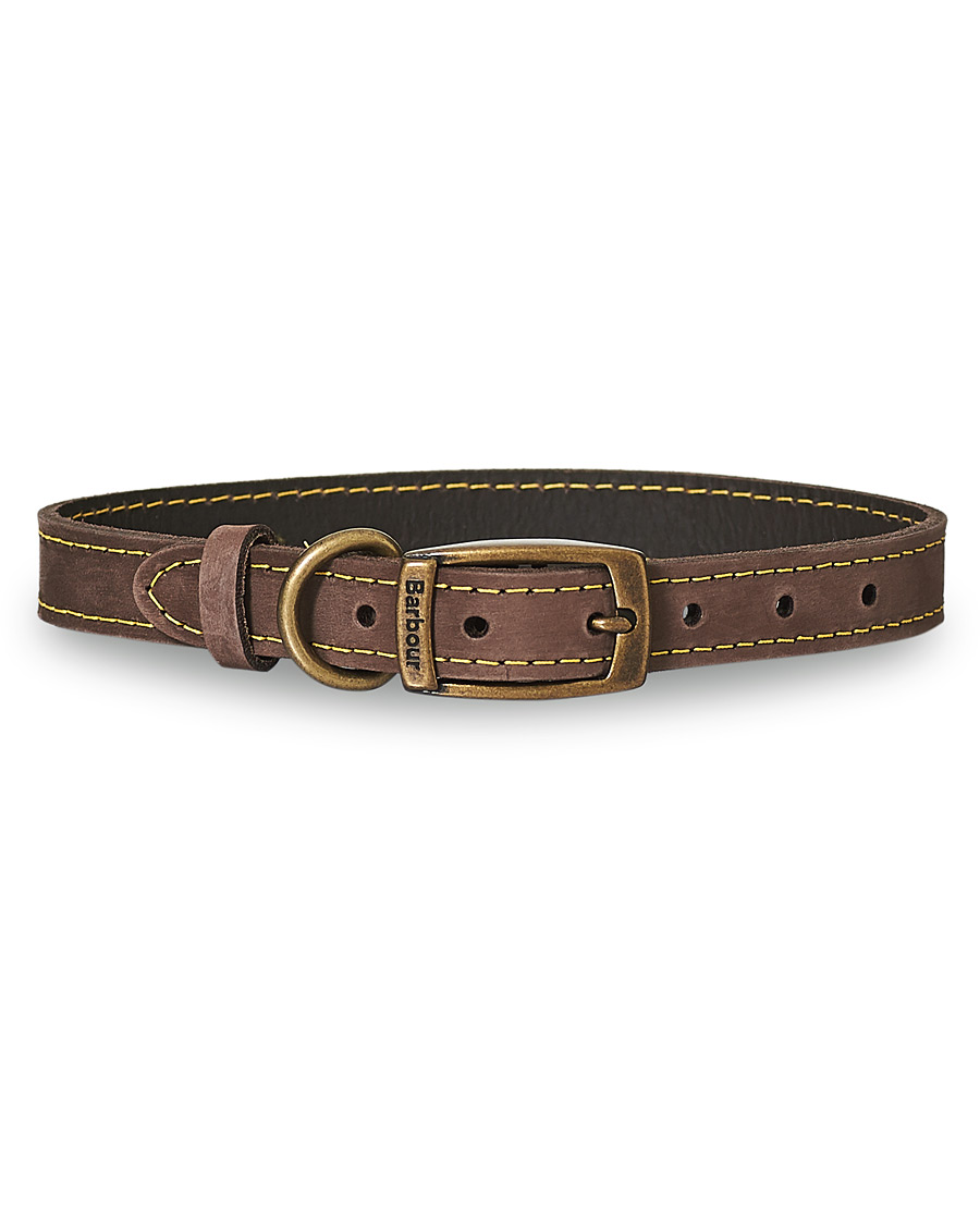 Herre |  | Barbour Lifestyle | Leather Dog Collar Brown