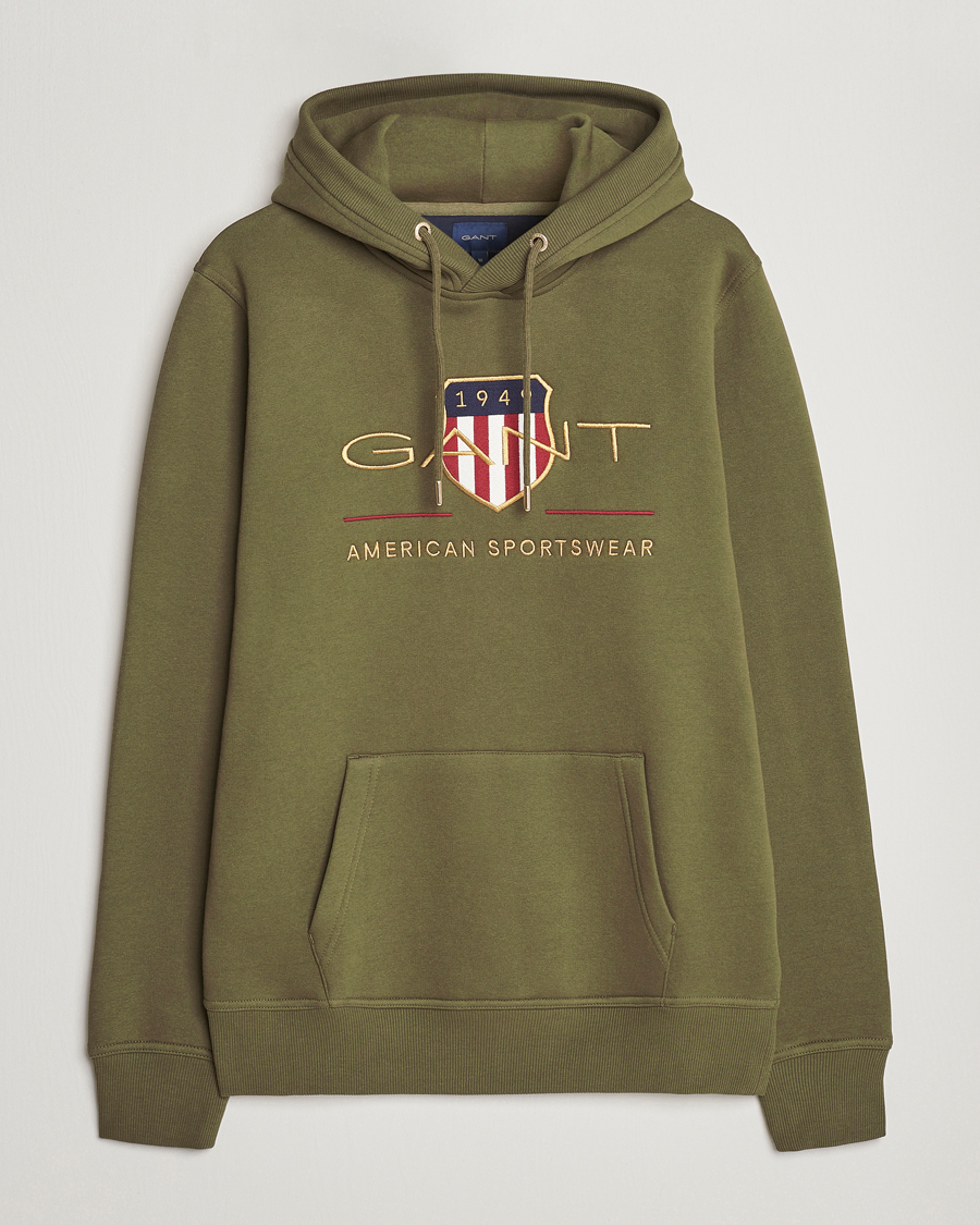 Herre | Gensere | GANT | Archive Shield Hoodie Racing Green