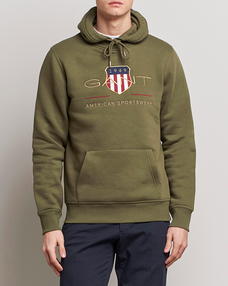 Herre | Gensere | GANT | Archive Shield Hoodie Racing Green