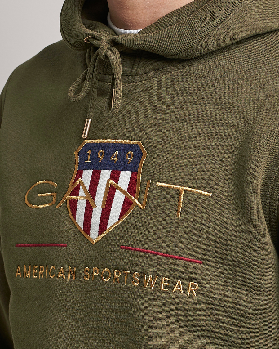 Herre | Gensere | GANT | Archive Shield Hoodie Racing Green