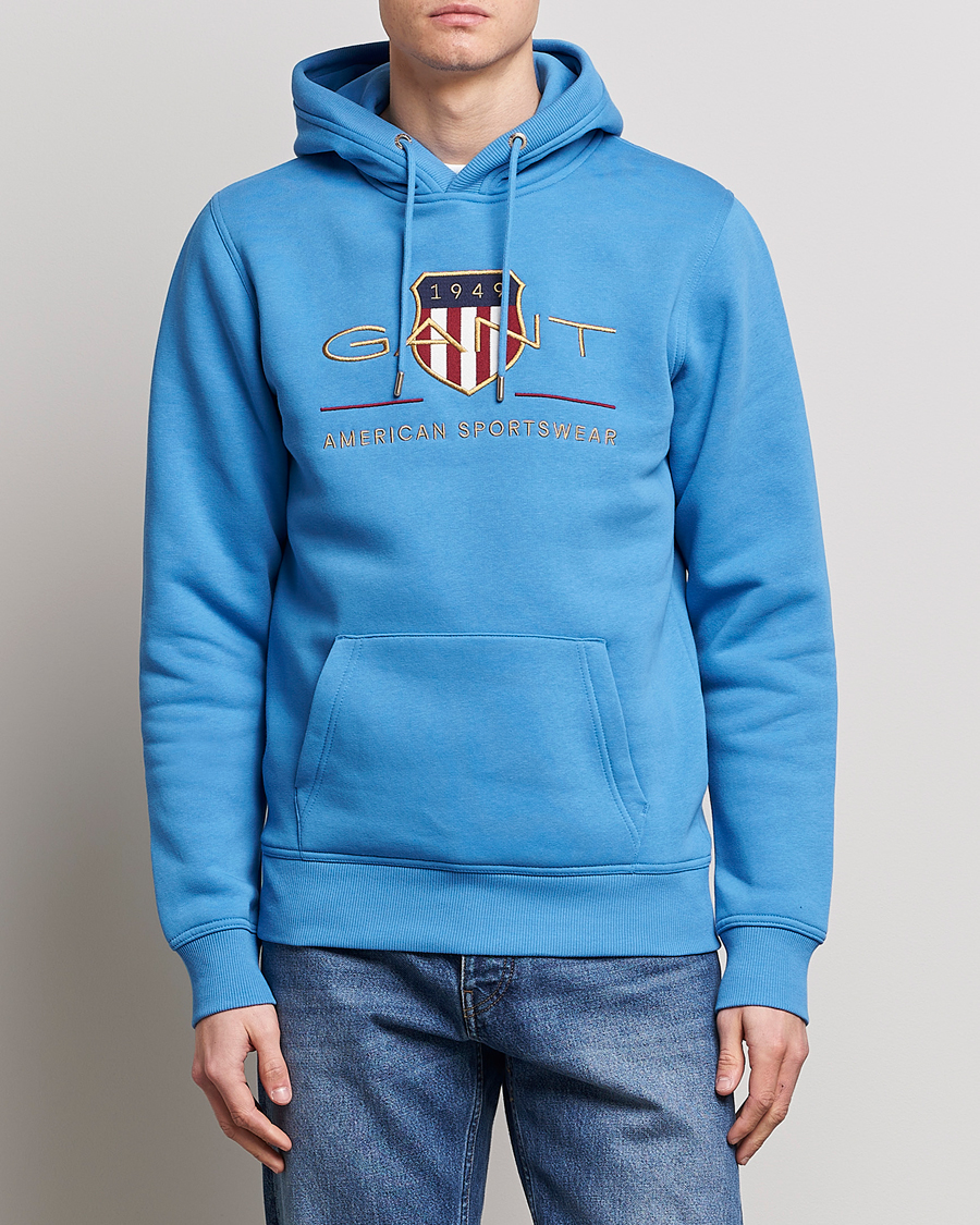 Herre |  | GANT | Archive Shield Hoodie Day Blue